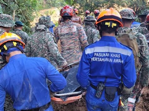 Mayat Terakhir Tanah Runtuh Batang Kali Ditemukan Dalam Beg Tidur