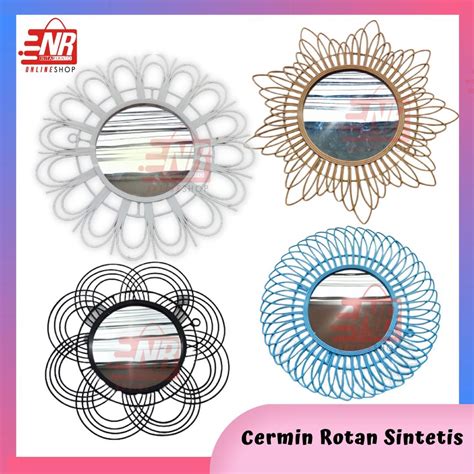 Jual Cermin Rias Rotan Sintetis Cermin Rotan Anyaman Cermin Rias