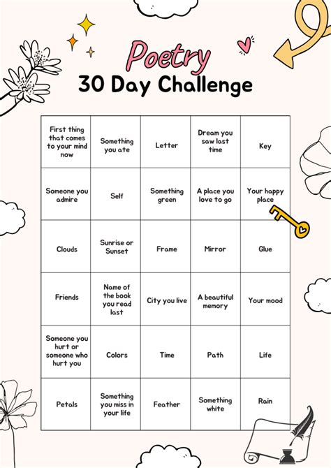 30 Day Poetry Challenge Ignite The Poet Within Thirty Darts