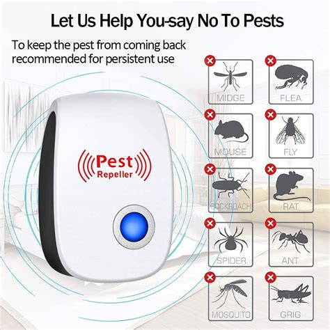 Buy Ultrasonic Pest Repeller 6 Packs Electronic Plug In Sonic