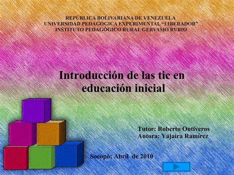 Calaméo Las Tics En Educación Inicial