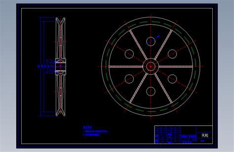 立井单绳缠绕式双滚筒箕斗提升机的设计autocad 2007模型图纸下载 懒石网