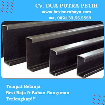 Jual Besi Kanal C CNP 125 X 50 X 20 X 3mm X 6 Mtr Oleh CV Dua Putra