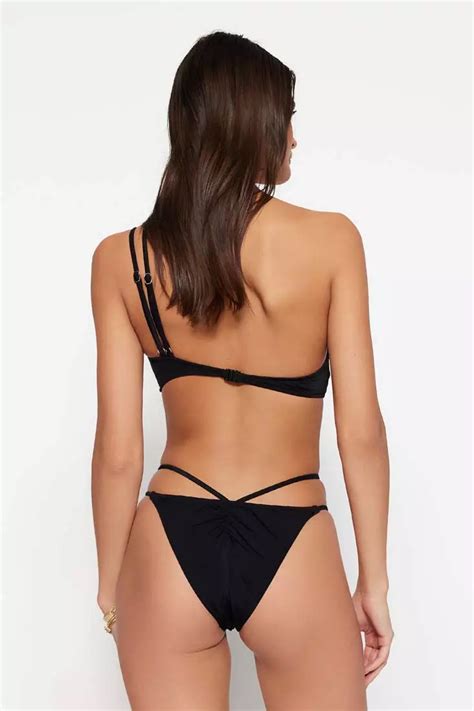 Buy Trendyol Piping High Leg Bikini Bottom Online Zalora Singapore