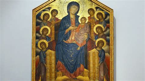 Smarthistory Cimabue Virgin And Child Enthroned And Prophets Santa