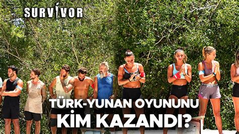 Survivor Türk Yunan ödül oyununu kim hangi takım kazandı 30 Mayıs