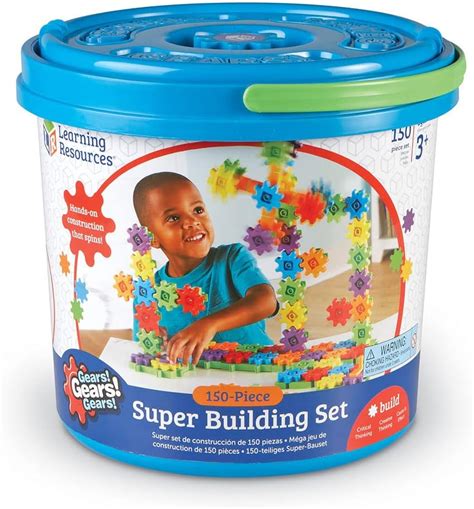 Learning Resources Super Set Di Costruzioni Gears Colore LER9164