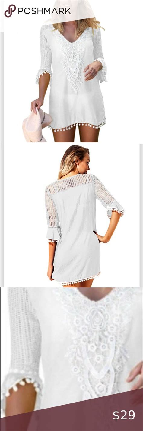 White Crochet Beach Cover Up Crochet Beach Cover Up White Crochet