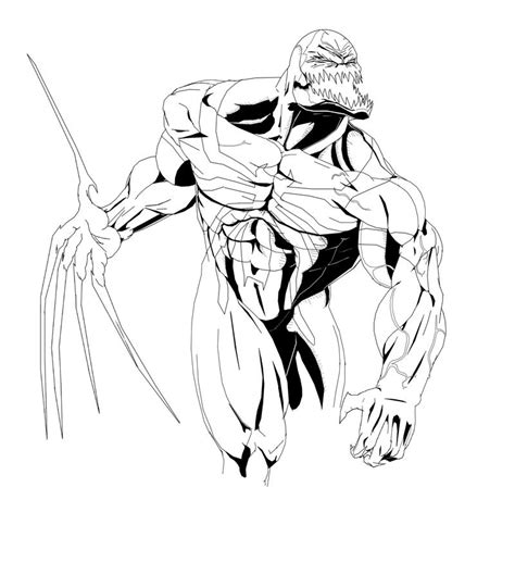 Anti Venom Bw By Ruga Rell On Deviantart