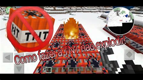 Como fazer a TNT não explodir no minecraft YouTube