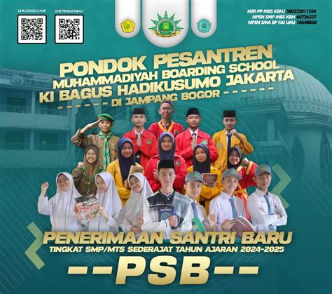 Telah Di Buka Pendaftaran Santri Baru Psb Mbs Ki Bagus Hadikusumo Ta