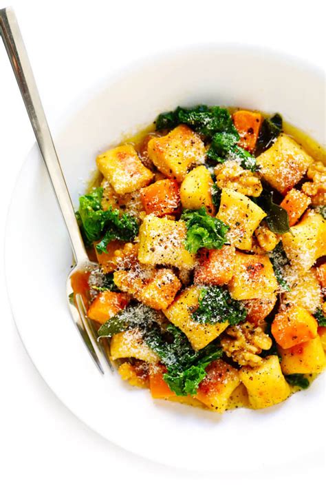 Gnocchi With Butternut Squash Kale And Sage Brown Butter Sauce Gimme