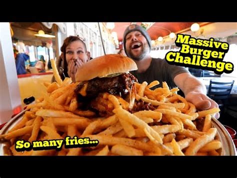 Massive Burger Challenge Manvfood Molly Schuyler Casey Jones