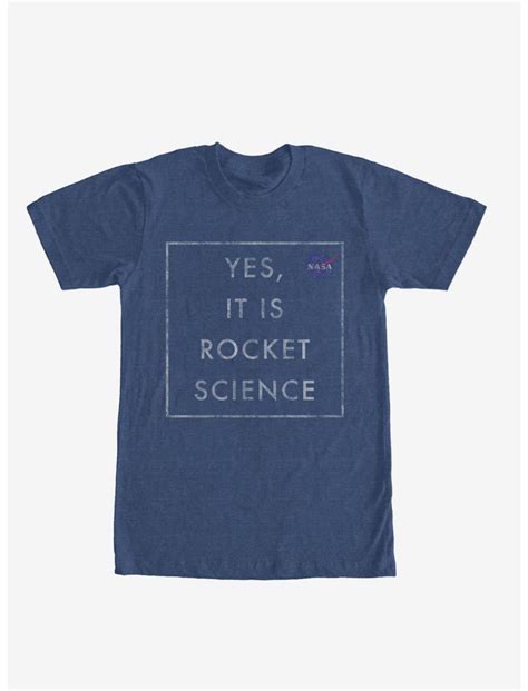 Nasa Yes It Is Rocket Science T Shirt Blue Hot Topic