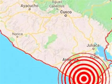 Igp Sismo De Magnitud 52 Sacude Tacna