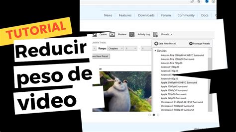 Cómo reducir el peso de un vídeo sin perder calidad YouTube