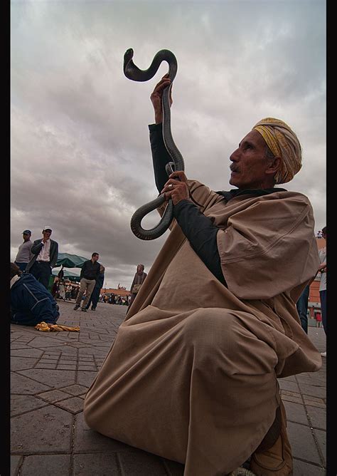 Snake Charmer At The Djemma El Fna In Marrakech Morocco Flickr