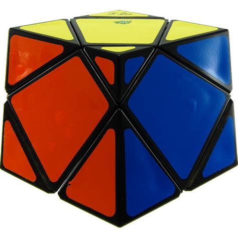 John Lin Squished Skewb Puzzle Black Body Other Rotational Puzzles