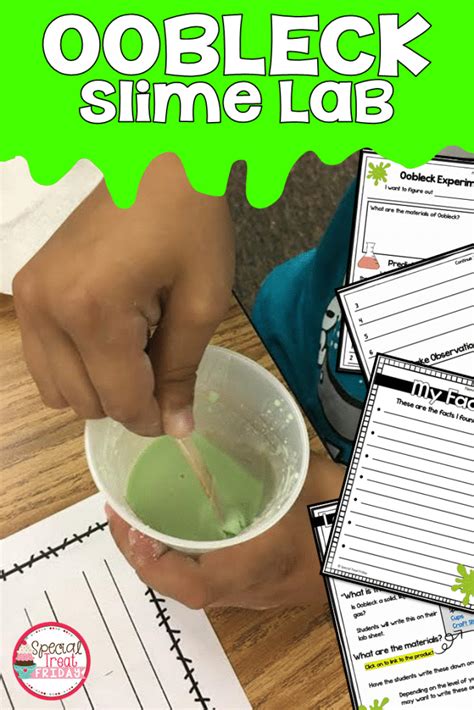 How To Make A Slime Science Project Special Treat Friday