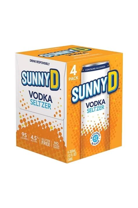 Sunny D Vodka Seltzer 12oz 4pk Cn Luekens Wine And Spirits