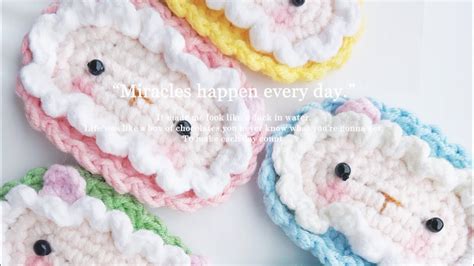 Crochet Cute Lamb Hair Clips Tutorial 钩针小羊发夹教程 Part 2 3