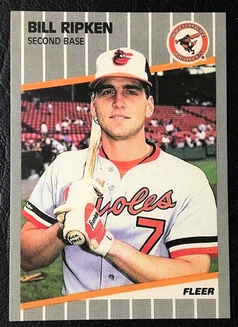 1989 Fleer 616 Bill Ripken Ff Error Rookie Card Reprint Etsy