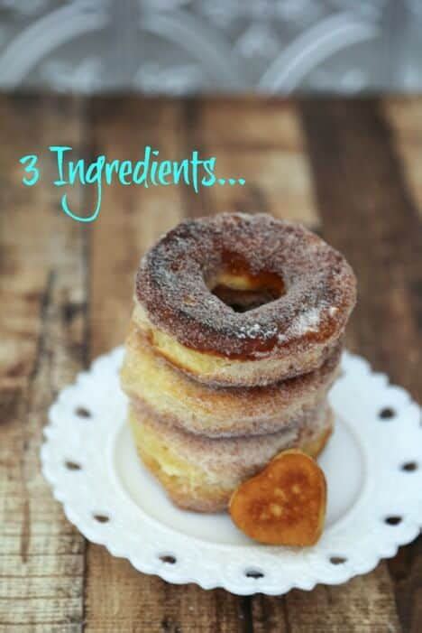 Easy Cinnamon Sugar Doughnuts Recipe Only 3 Ingredients