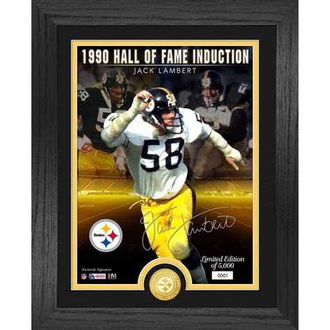 Officially Licensed Jack Lambert Hall of Fame Induction Photo Mint - 20655173 | HSN