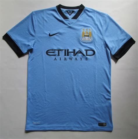 Manchester City Home Football Shirt Sponsored By Etihad