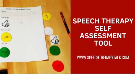 Speech Therapy Self Assessment Tool Free Youtube