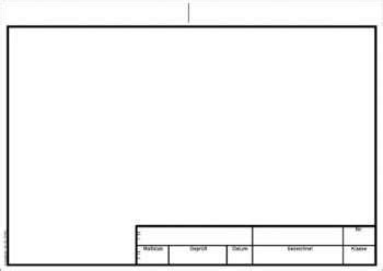 Schriftfeld Technische Zeichnung Vorlage A