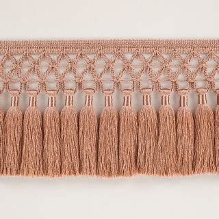 Trellis Fringe Vintage Rose Temperley London X Romo Trimmings