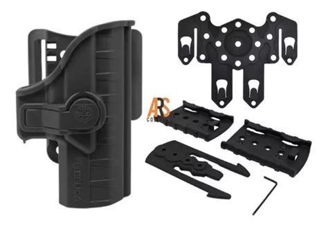 Coldre Striker Ts9 Bélica Suporte Colete Modular Preto