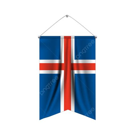 National Flag Of Iceland With Transparent Vector Iceland Iceland Flag