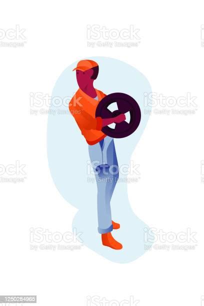 Vector Illustration Character Mechanic Stock Illustration Download