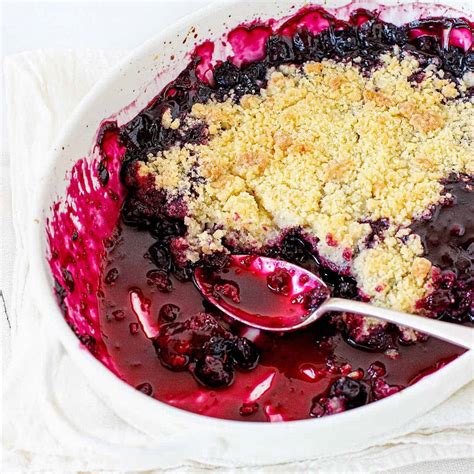 Blueberry Crumble Step By Step Video Vintage Kitchen Notes