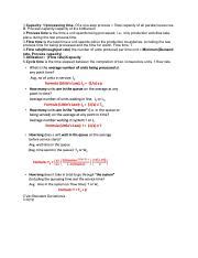 ITEC Final Cheatsheet Pdf 1 Capacity 1 Processing Time Of A One