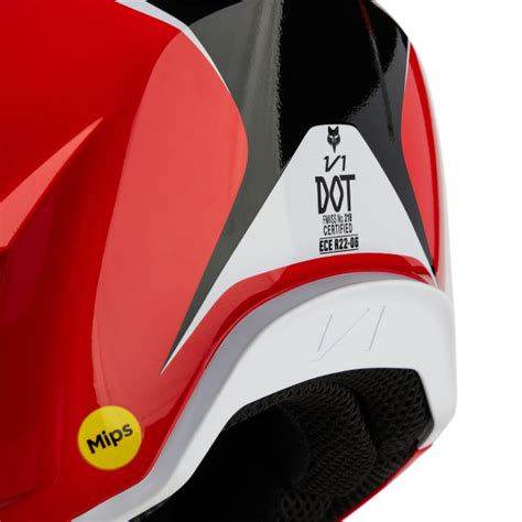 Casque Motocross Fox V Nitro Mips Rouge Fluo Fox V Nitro