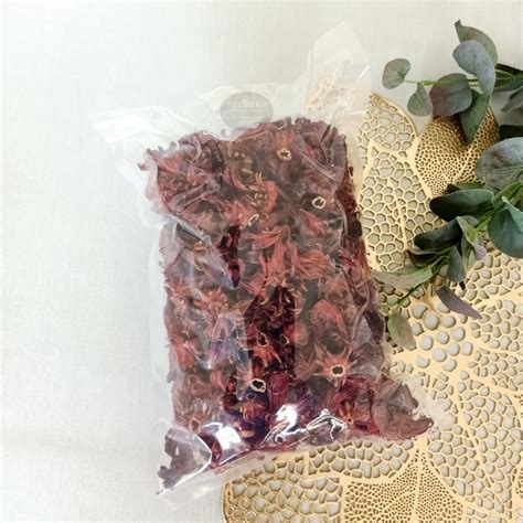 Jual Hibiscus Rosella Tea Gr Teh Bunga Rosella Merah Ungu Daun