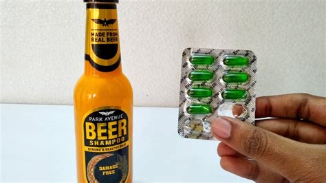 Beer Shampooand Vitamin E Capsule Free From Dandruffand Super Fast Magical Hair Growth Beauty Life