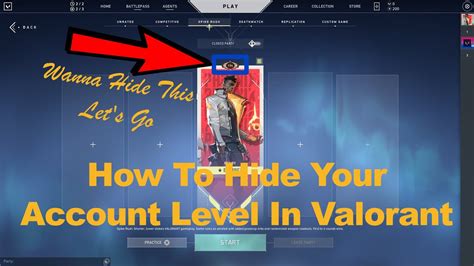 How To Hide Your Account Level In Valorant YouTube