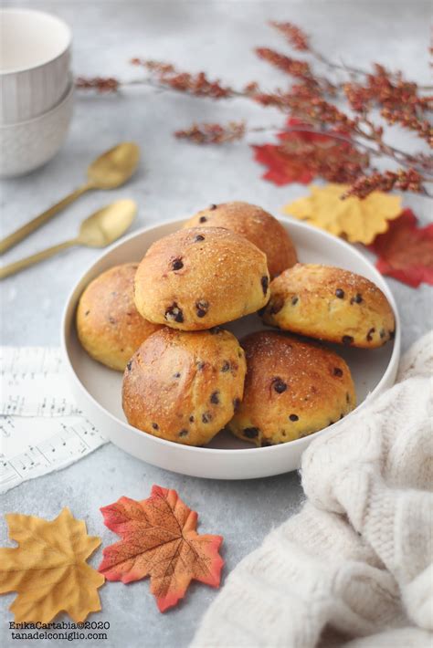 Panini Dolci Alla Zucca Con Gocce Di Cioccolato La Tana Del Coniglio