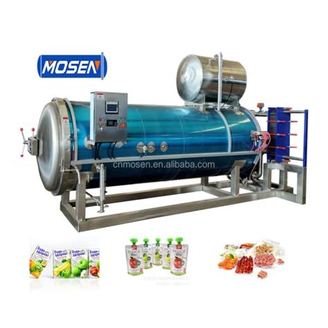 Industrial Automatic Food Autoclave Sterilizer Water Spray Retort For