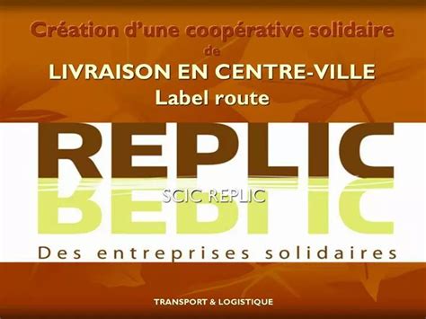 Ppt Cr Ation D Une Coop Rative Solidaire De Livraison En Centre Ville