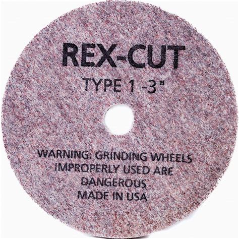 Rex Cut Abrasives Deburring Wheel Dia Face Width Hole