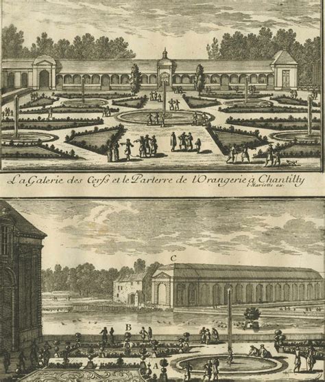 Chantilly Gartenarchitektur Gabriel Perelle La Galerie Des