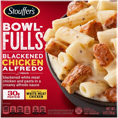 Blackened Chicken Alfredo Frozen Bowl FULLS Official STOUFFER S