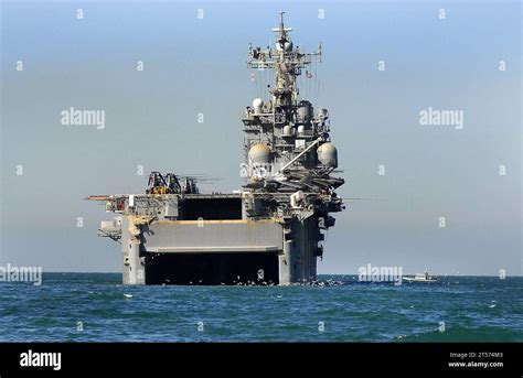 Us Navy Landing Craft Utility Lcu 1630 Leaves The Well Deck Of The Amphibious Assault Ship Uss