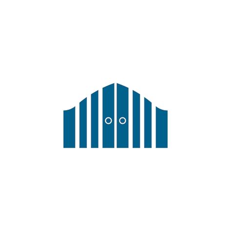 Premium Vector Gate Icon Logo Flat Design Vector Template
