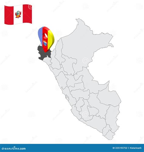 Location Map Of Piura Department Vector Illustration Cartoondealer